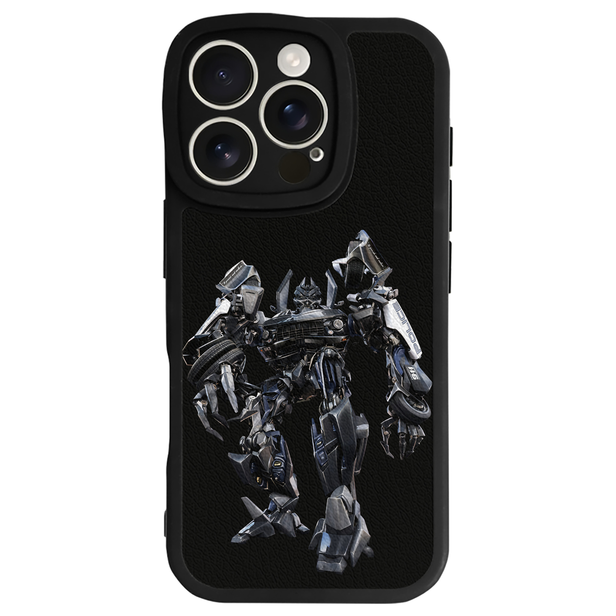 （画像用） Transformers トランスフォーマー 【iPhone 16シリーズ対応】シリコンスマホケース（レザー調） 材質：シリコン
